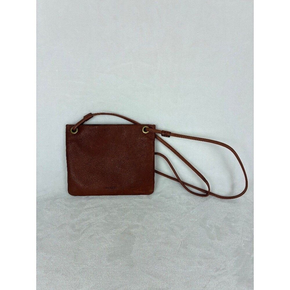 Margot New York Leather Crossbody Bag Cognac Brown Tan Boho Minimalist City Chic